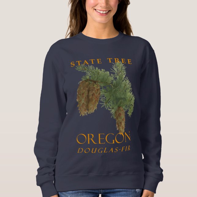 Sweatshirt Territoire de l'Oregon Arbre Le Sapin de Douglas (Devant)