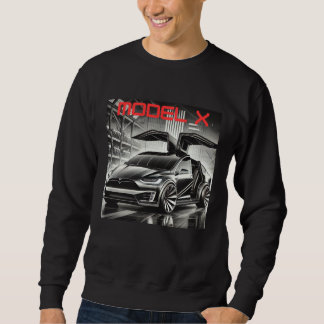 Sweatshirt Tesla Model X SUV Électrique Design | VE Futuriste