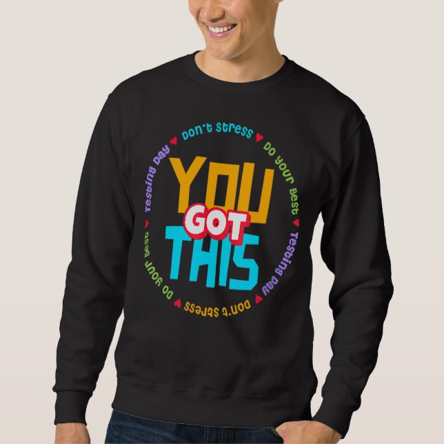Sweatshirt Test Day C'est Test Day Vous avez ce professeur St (Devant)