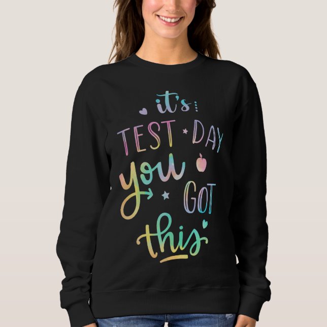Sweatshirt Test Day C'est Test Day Vous avez ce professeur St (Devant)