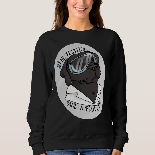 Sweatshirt Test du laboratoire noir (Devant)