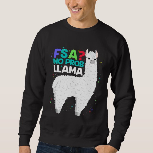 Sweatshirt Test FSA Pas de test Prob Llama Test d'enseignant (Devant)