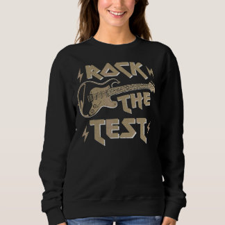 Sweatshirt Test Jour Enseignant Rocher Le Test Guitare Test E