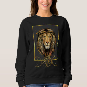 Sweatshirt Tête De Lion Avec Or Lumineux