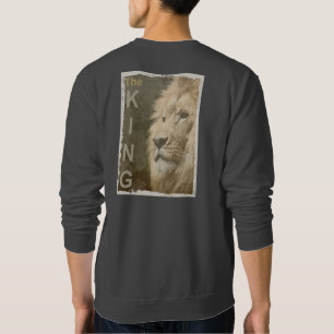 Sweatshirt Tête De Lion D'Art Personnalisé Pop Art King Back