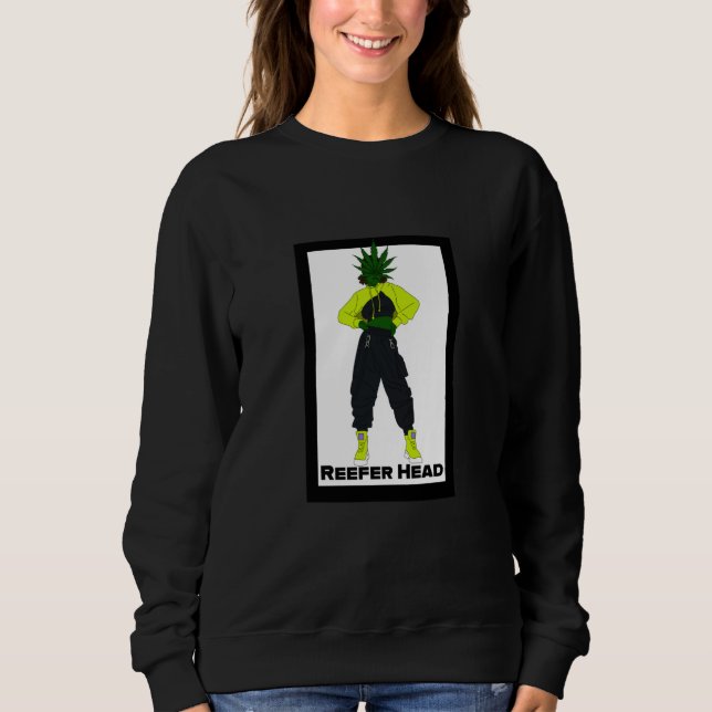 Sweatshirt Tête de Reefer Hiphop Féminin (Devant)