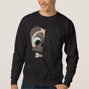 Sweatshirt Têtes de Pug imprimées Portrait d'animal Puggle av