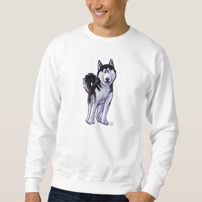 Sweatshirt Têtes Husky et Queues (Devant)