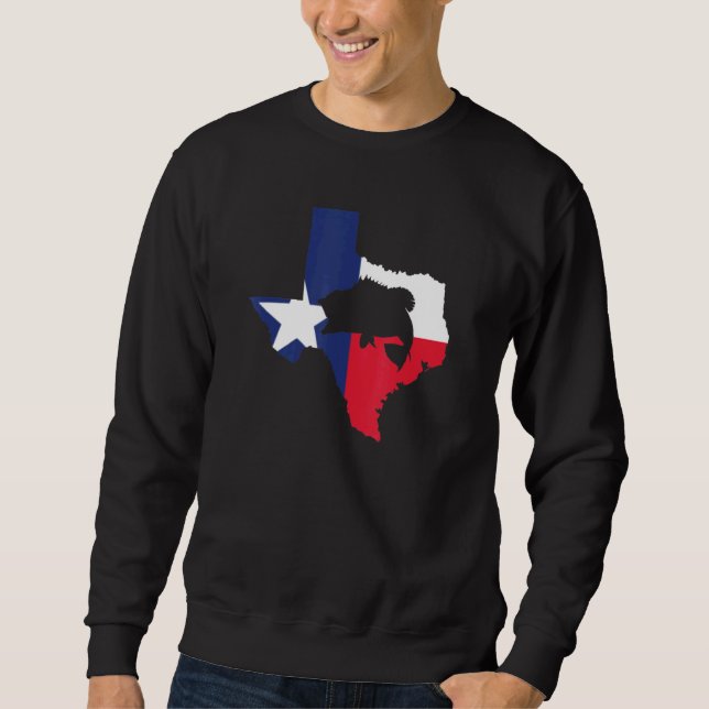Sweatshirt Texas Bass Fishing (Devant)