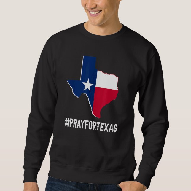 Sweatshirt Texas Forte Prière Pour Les Étudiants Du Texas Car (Devant)