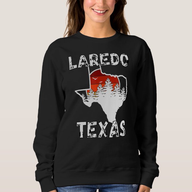 Sweatshirt Texas Retro Laredo Texas Souvenirs 1 (Devant)
