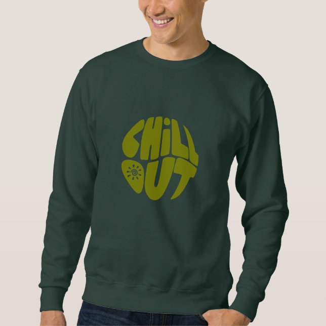 Sweatshirt Texte à la main en forme de boule (Devant)