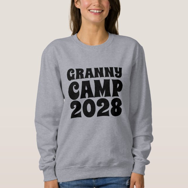 Sweatshirt Texte du camp de Granny (Devant)
