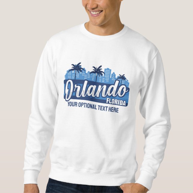 Sweatshirt Texte personnalisé Orlando Floride (Devant)