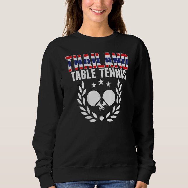 Sweatshirt Thailand Ping Pong     Thai Table Tennis Team Supp (Devant)