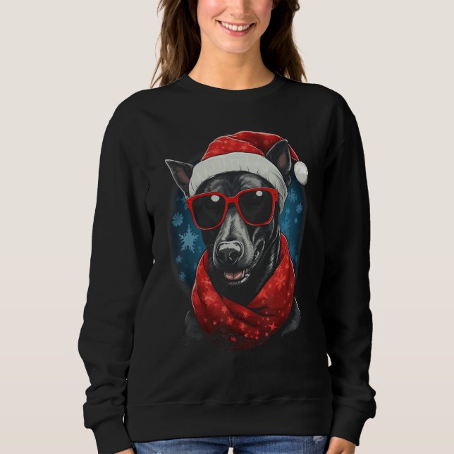 Sweatshirt Thailande Ridgeback Chien Noël Écharpe vacances d' (Devant)