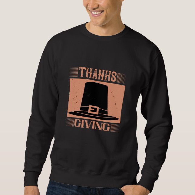 Sweatshirt Thanksgiving - Merci Giving (Devant)