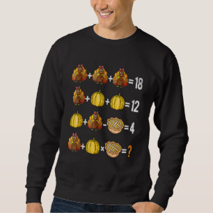 Sweatshirt Thanksgiving Ordre des opérations Quiz Math Enseig