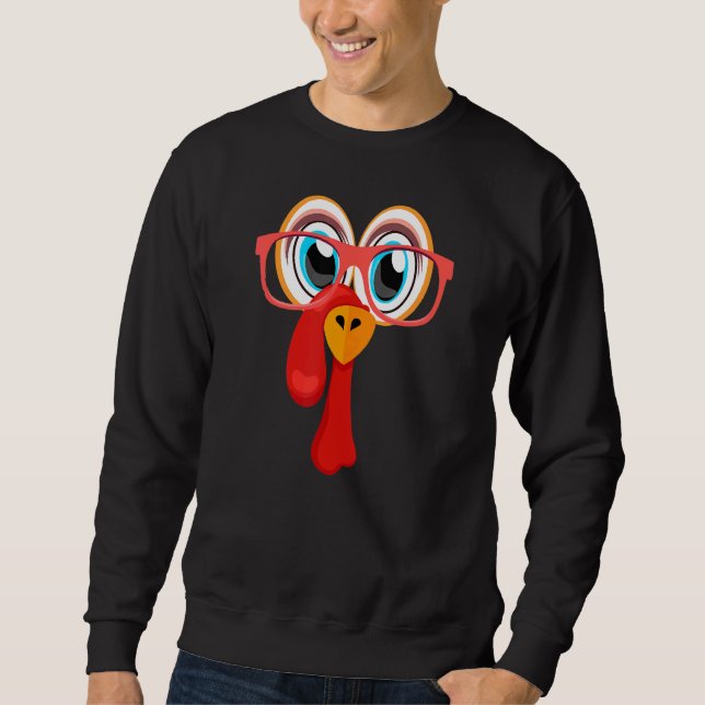 Sweatshirt Thanksgiving Turquie Couleur Lunettes Garçons & Fi (Devant)