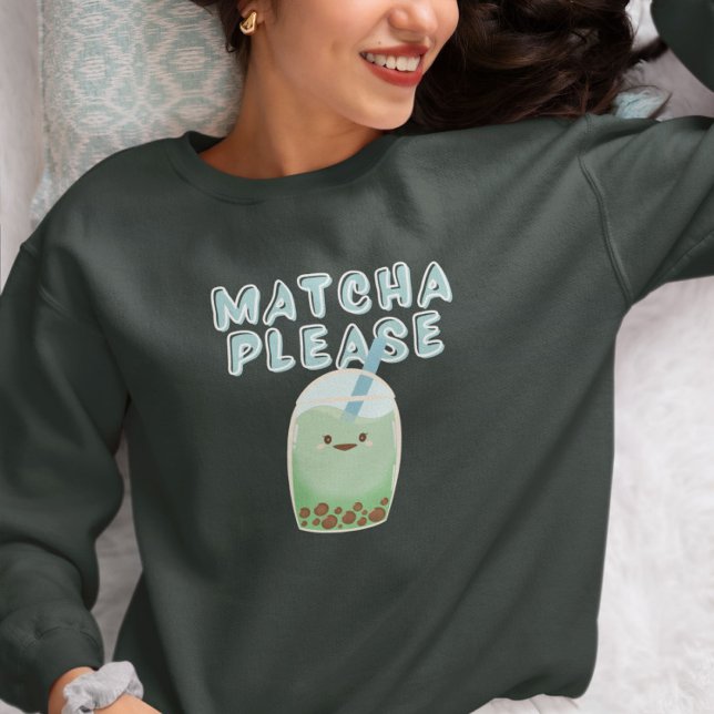 Sweatshirt Thé à bulle Matcha (Créateur téléchargé)