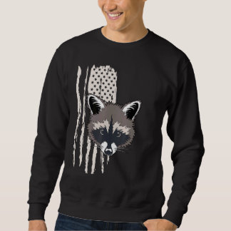 Sweatshirt The American raccoon raccoon