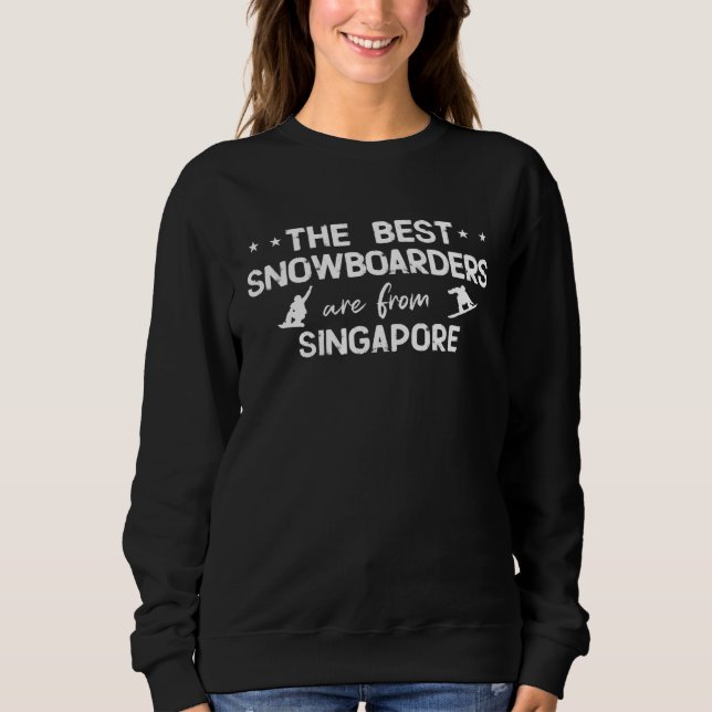 Sweatshirt The best snowboarders are from Singapore (Devant)