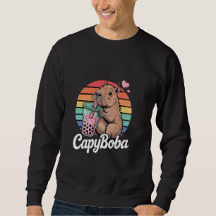 Sweatshirt Thé Boba Capybara Capyboba Drôle
