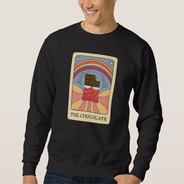 Sweatshirt The Chocolate Foodie Tarot Card Chocolate Lover Fo (Devant)