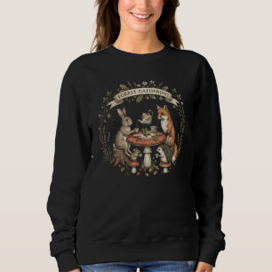 Sweatshirt Thé de la réunion forestière Fête en bois Animaux