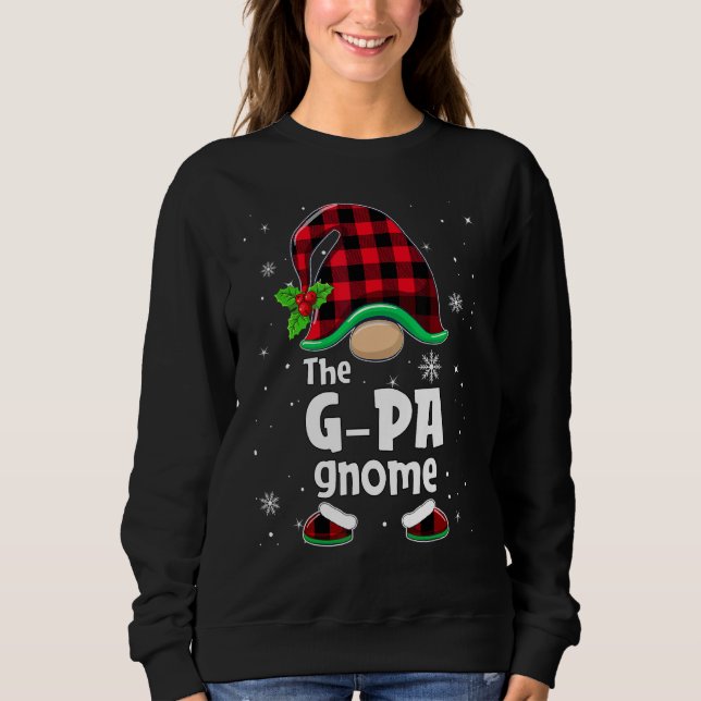 Sweatshirt The G pa Gnome Buffalo Plaid Christmas Matching Fa (Devant)