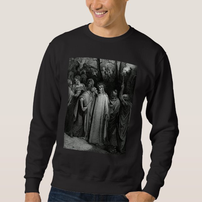 Sweatshirt The Judas Kiss Gustave Dore Biblical Art (Devant)
