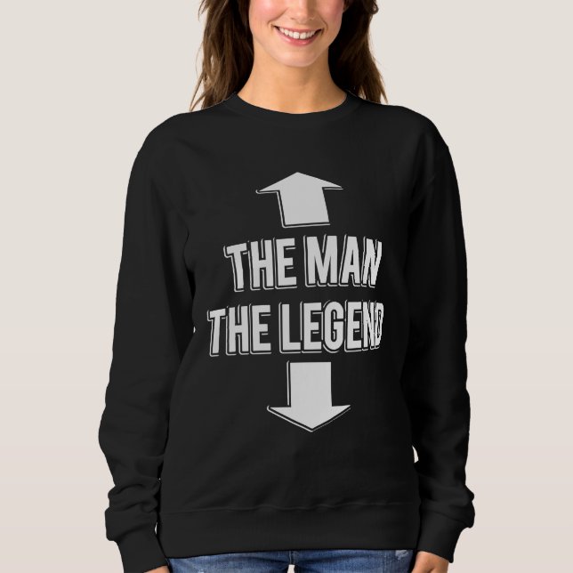 Sweatshirt The Man Arrrow Face The Legend Arrow Crotch (Devant)