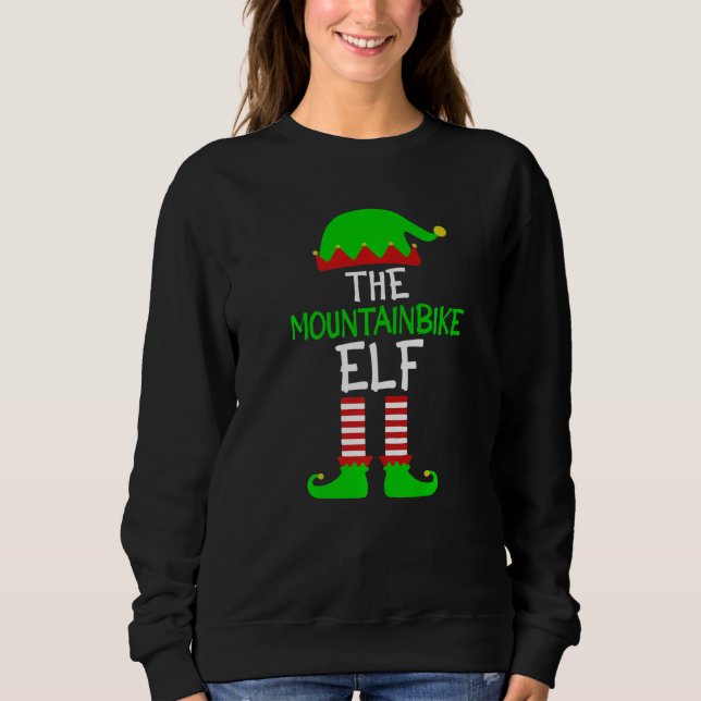 Sweatshirt The Mountainbike Elf  MTB Bike Driver (Devant)