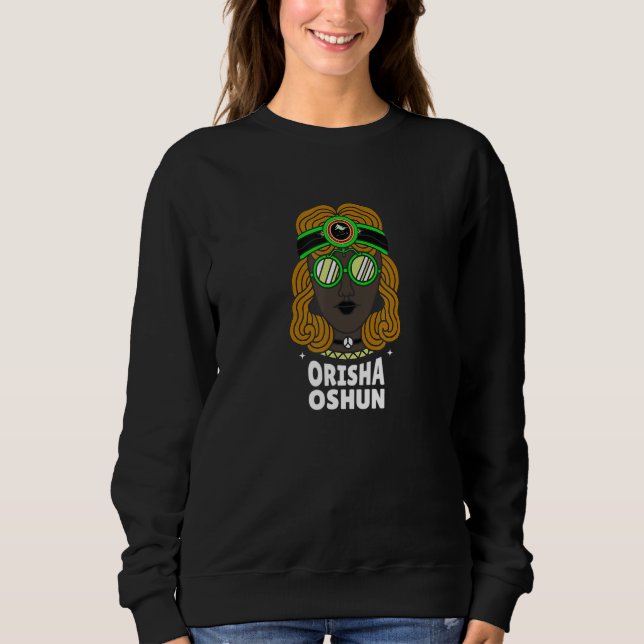 Sweatshirt The Orisha Oshun Ashe - Goddess of Divinity, Femin (Devant)