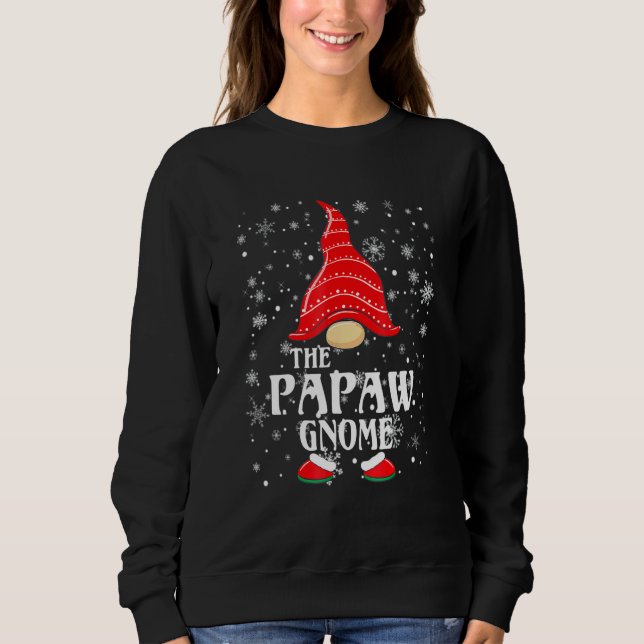 Sweatshirt The Papaw Gnome Matching Family Group Christmas Pa (Devant)