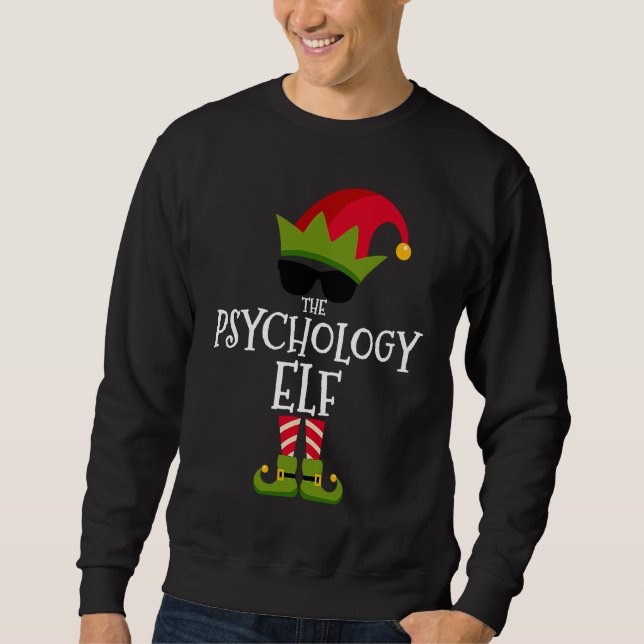 Sweatshirt The Psychology Elf Matching Family Group Christmas (Devant)