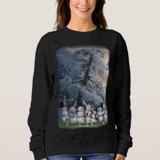 Sweatshirt The Snowman Family wish you a Merry Christmas on