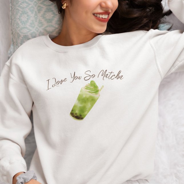 Sweatshirt Thé vert Matcha Personnalisé (Créateur téléchargé)