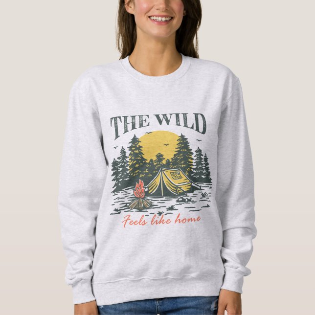 Sweatshirt The Wild Feels Like Home (Devant)