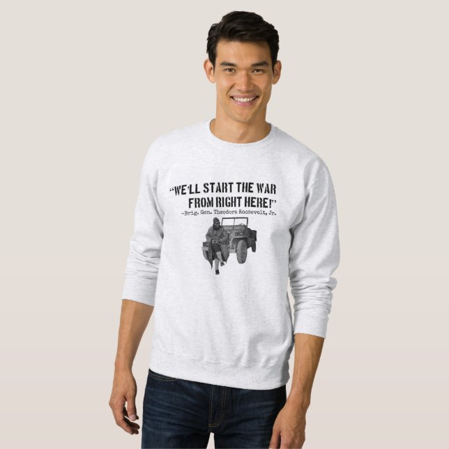 Sweatshirt Theodore Roosevelt, T-shirt de 2ÈME GUERRE (Devant entier)