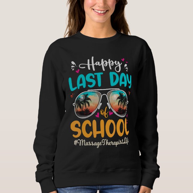 Sweatshirt Thérapeute de massage Joyeuses Lunettes de soleil  (Devant)