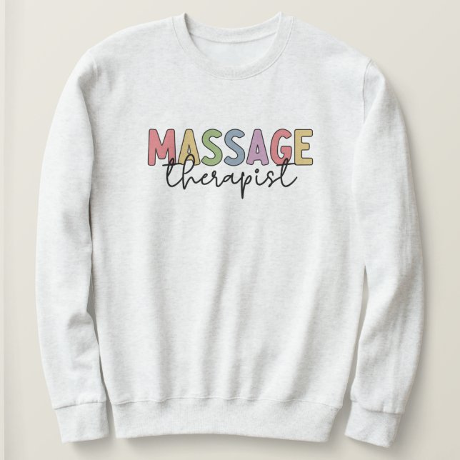 Sweatshirt Thérapeute de massage | Offres de massothérapie (Design devant)