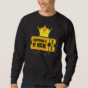 Sweatshirt Thérapie Couponing Est Mon Hobby De Médecine Thrif