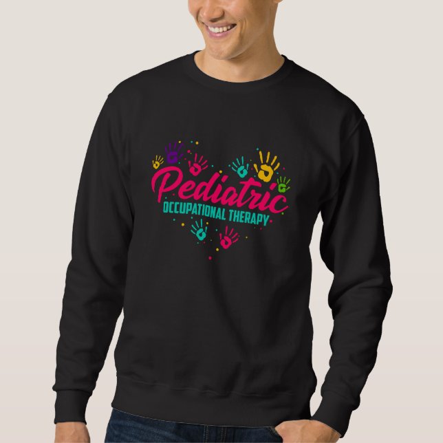 Sweatshirt Thérapie ergothique pédiatrique Art cardiaque colo (Devant)