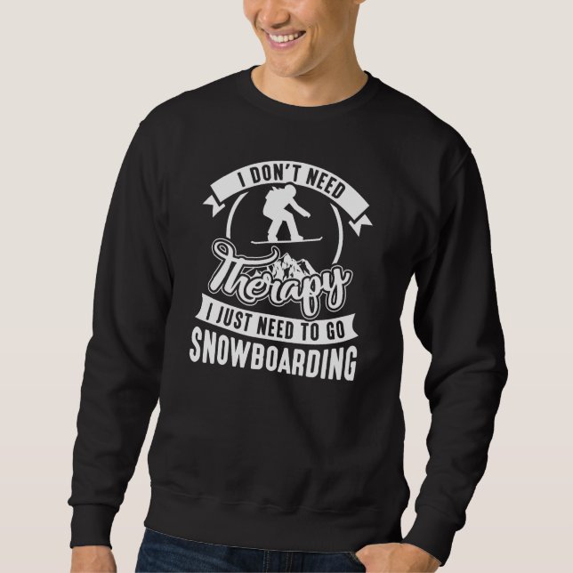Sweatshirt Thérapie Snowboard (Devant)
