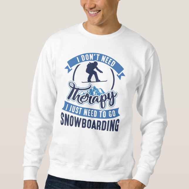 Sweatshirt Thérapie Snowboarding (Devant)