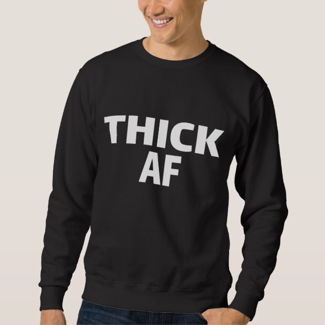 Sweatshirt Thicc Courir Des Vêtements Épais AF Urbain Pour Bl (Devant)