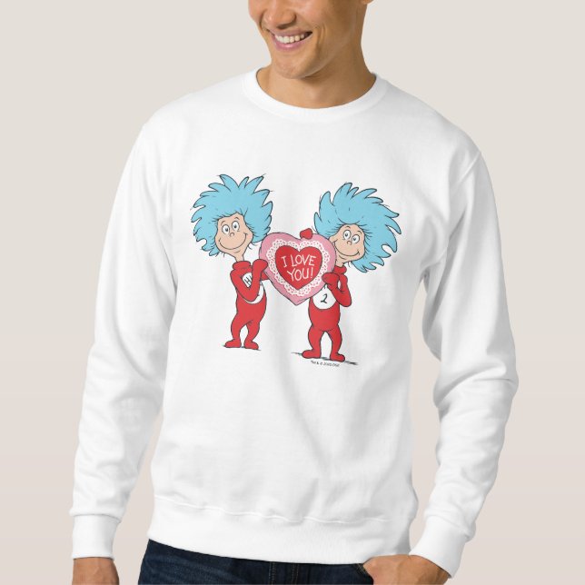 Sweatshirt Thing One Thing Two Je t'aime (Devant)