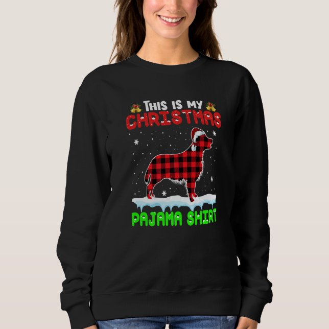 Sweatshirt This Is My Christmas Pajama  Golden Retriever Dog (Devant)