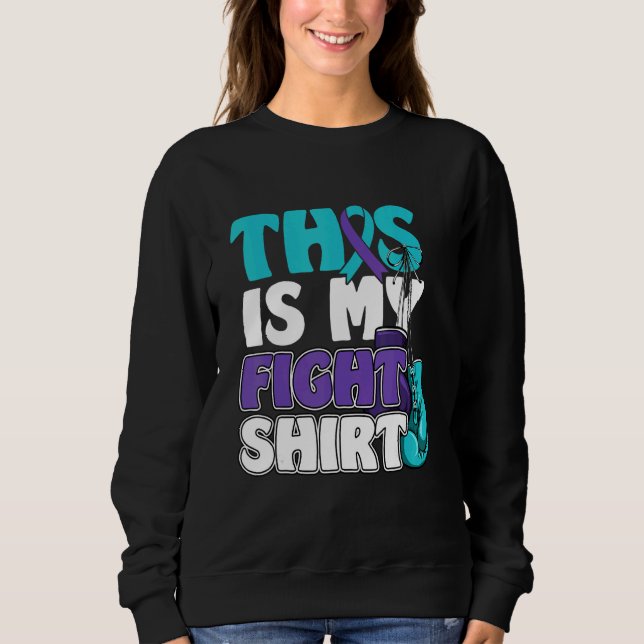 Sweatshirt This Is My Figh Suicide Prevention Fighter Strong (Devant)